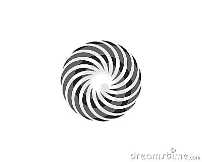 Business logo, vortex, wave and spiral icon Vector Illustration