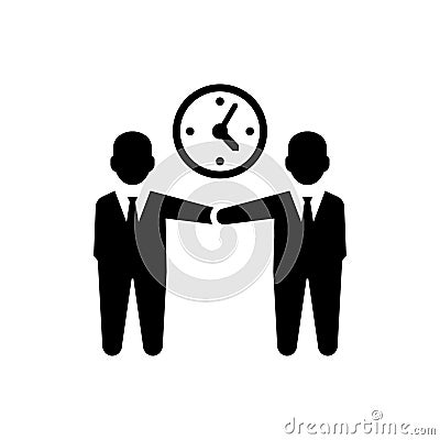 Business Long Time Relation Icon Vector Illustration