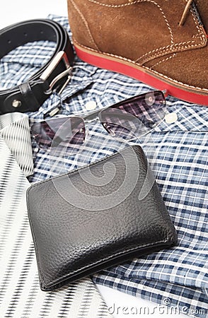 Business or Male accessories Stock Photo