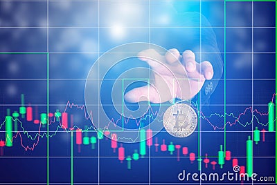 Business, Bitcoin, Bitcoin Trading Stock Photo