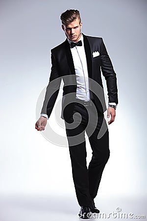 Business man in fashion tuxedo Stock Photo