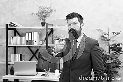 Business man formal suit successful guy. Run a company. Human resources. Job interview. Recruiter professional Stock Photo