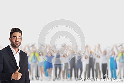 Business man HR manager Stock Photo