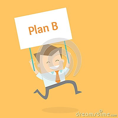 Business man proactive Vector Illustration