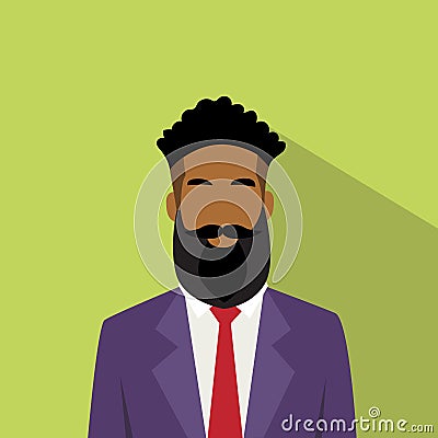 Business Man Profile Icon African American Ethnic Male Avatar Vector Illustration