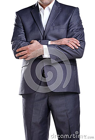 Business man showing his attitude 2 Stock Photo