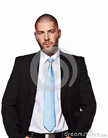 Business man in a suit. Stock Photo