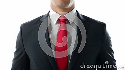 A business man in suit on a white background, Stock Photo