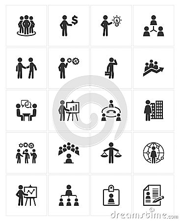 Business Management Icons Vector Illustration