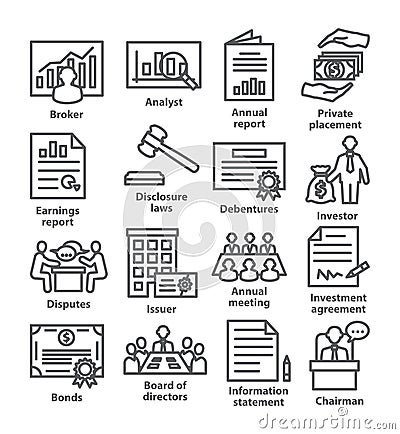 Business management line icons Pack 37 Vector Illustration