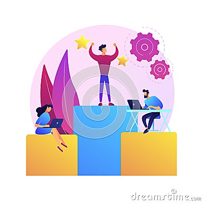 Business management vector concept metaphor Vector Illustration