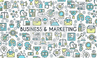 Business and marketing banner Vector Illustration