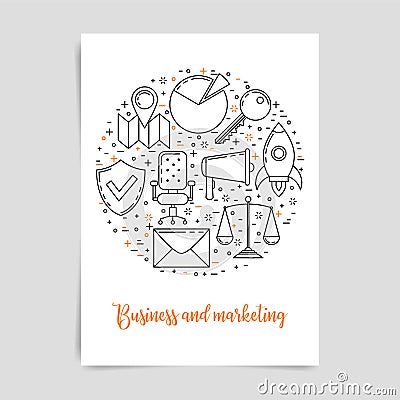 Business and marketing technology concept Stock Photo