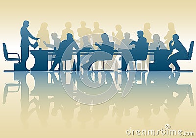 Business meeting Vector Illustration