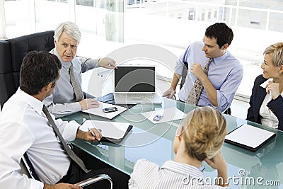 Business meeting with CEO Stock Photo