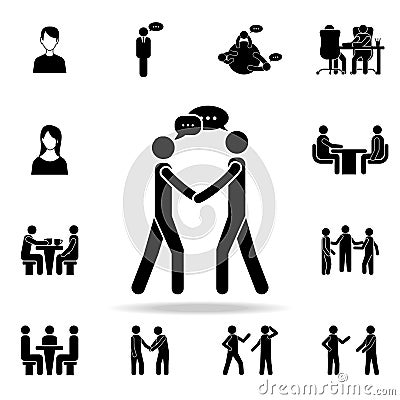 a business meeting icon. Detailed set of conversation icons. Premium graphic design. One of the collection icons for websites, web Stock Photo