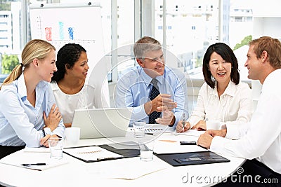 Business meeting in an office Stock Photo