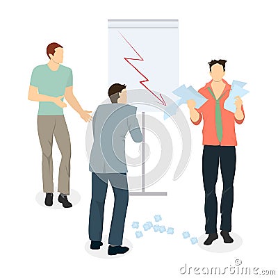 business meeting. Vector Illustration