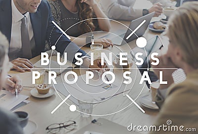 Business Meeting Report Proposal News Concept Stock Photo