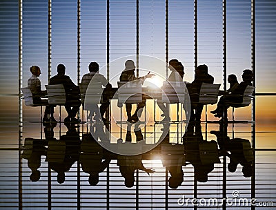 Business Meeting Sun Professional Strategy Concepts Stock Photo