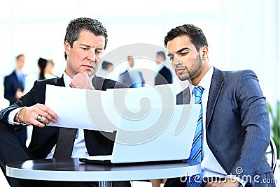 Business men discussing Stock Photo