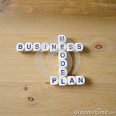 Business Model plan Stock Photo