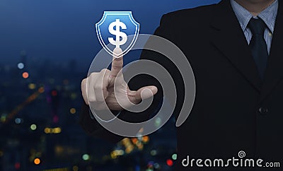 Business money insurance and protection concept Stock Photo