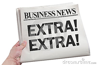 Business News Extra Stock Photo