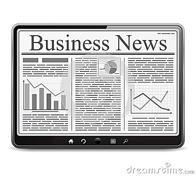 Business News Vector Illustration