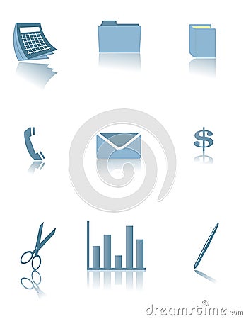 Business and Office icons Vector Illustration
