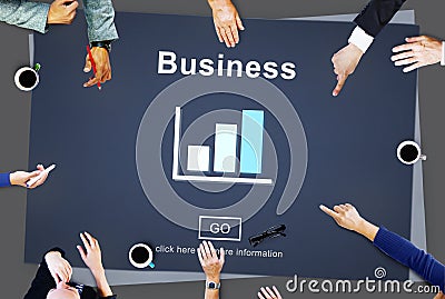 Business Organization Bar Chart Statistics Concept Stock Photo