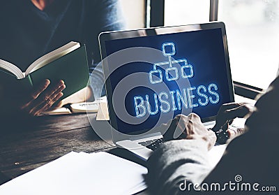 Business Organization Chart Company Concept Stock Photo