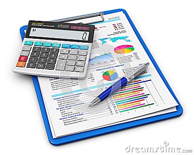 Business finance and accounting concept Stock Photo