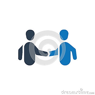 Business partnership icon Vector Illustration