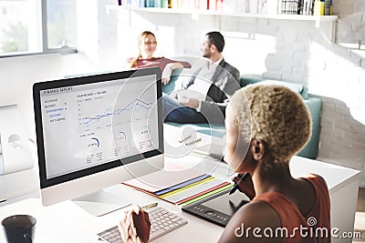 Business People Analysis Thinking Finance Growth Success Concept Stock Photo
