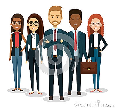 Business people avatars icon Vector Illustration