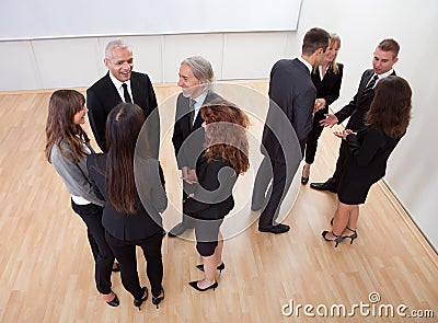 Business people chatting Stock Photo
