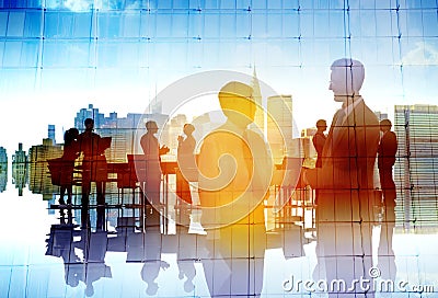 Business People Collaboration Team Discussion Concept Stock Photo