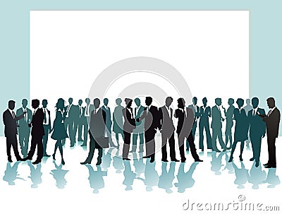 Business people in conference Vector Illustration