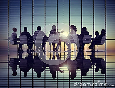 Business People Corporate Communication Meeting Office Concept Stock Photo