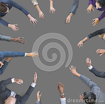 Business People Corporate Unity Togetherness Teamwork Concept Stock Photo