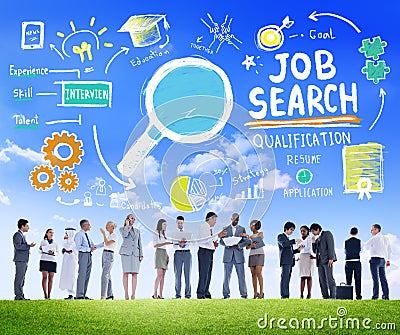 Business People Discussion Aspiration Job Search Concept Stock Photo