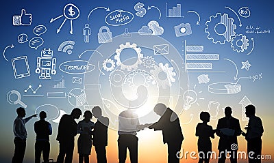 Business People Discussion Communication Meeting Concept Stock Photo