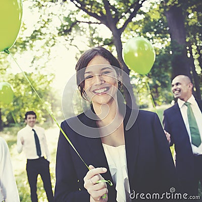 Business People Green Business Environmental Conservation Concep Stock Photo