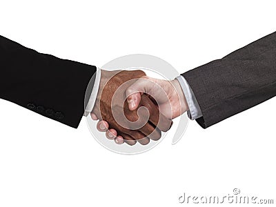 Business people greeting eachother Stock Photo