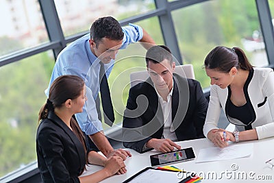 Business people group in a meeting at office Stock Photo