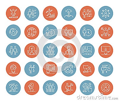 Business People Icons Vector Illustration