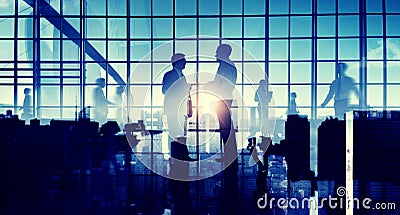 Business People Interaction Communication Concept Stock Photo