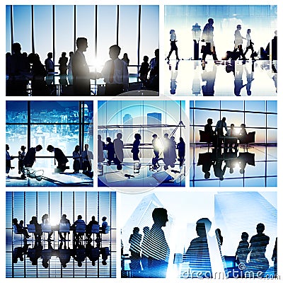 Business People Interaction Meeting Team Working Global Concept Stock Photo