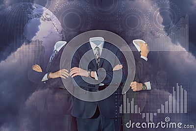 Business people in a larger business. Stock Photo